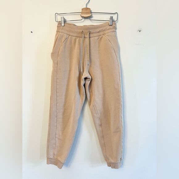 Lululemon Scuba High-Rise Joggers tan Trench sweatpants Athleisure neutral gym 4 - Picture 3 of 11